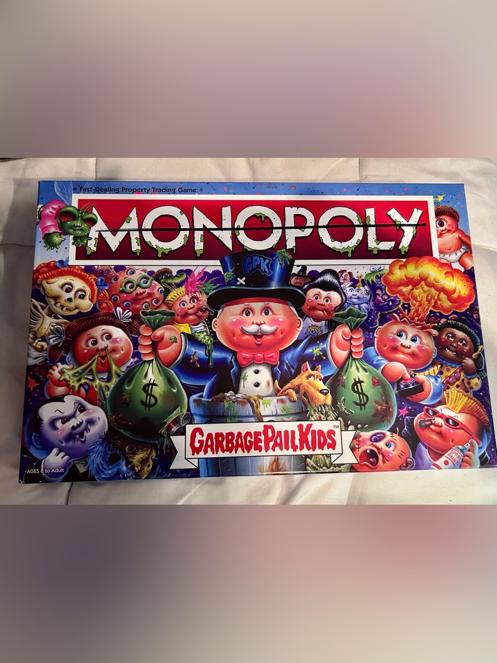 Garbage Pail Kids Monopoly Board Game - Blue & Red Edition